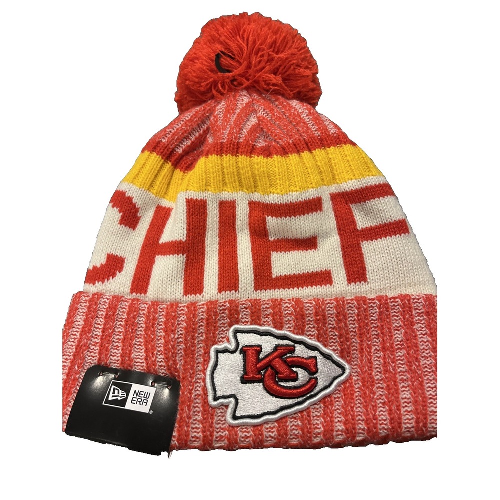 Kansas City Chiefs Winter‎ Hat Beanie New Era Cap Field Sideline NWT